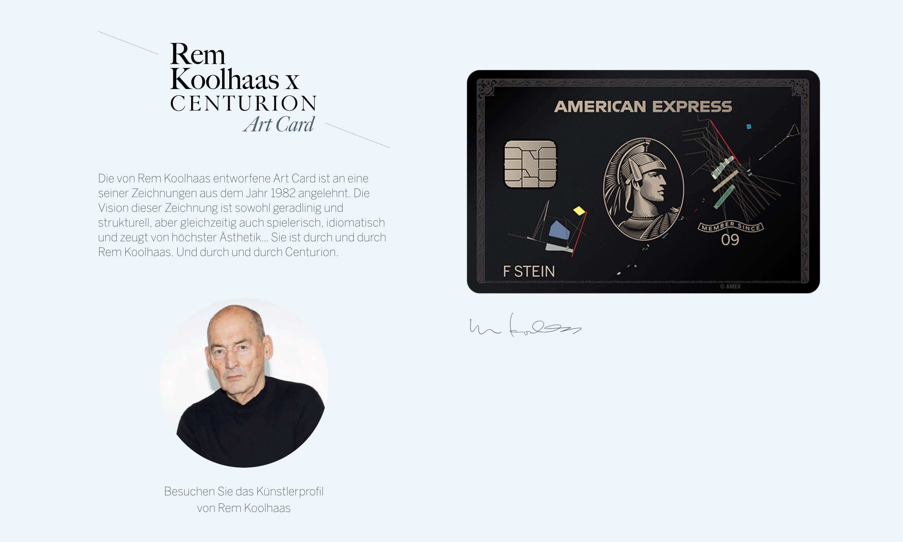 Amex Centurion Karten Designs